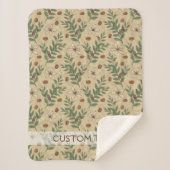 Kaffeebaummuster Sherpadecke (Vorderseite)