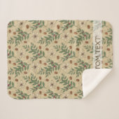 Kaffeebaummuster Sherpadecke (Vorderseite (Horizontal))