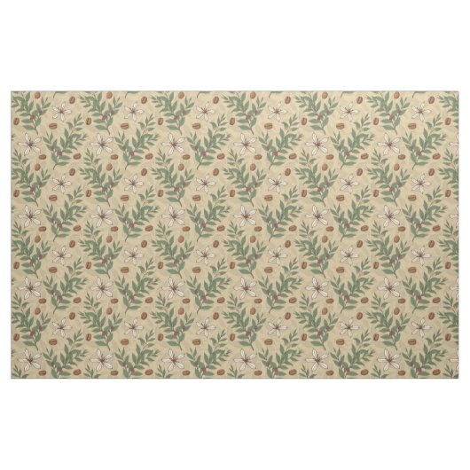 Kaffeebaummuster Stoff (Fat Quarter (45,7 x 55,9 cm))
