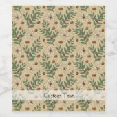 Kaffeebaummuster Weinetikett (Einzelnes Label)