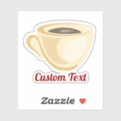 Kaffeebecher Aufkleber (Blatt)