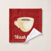 Kaffeebecher Badhandtuch Set (Waschlappen)