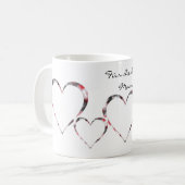 Kaffeebecher beste Mutter Herzbecher Kaffeetasse (Vorderseite Links)