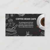 Kaffeebecher | Cafe Illustrations Visitenkarte (Vorderseite)