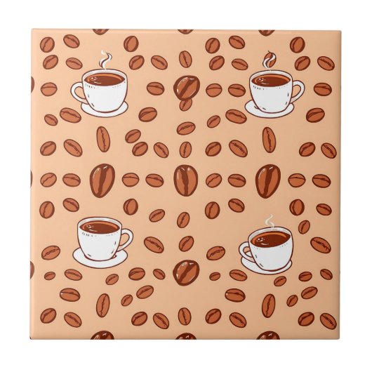 Kaffeebecher Cozy Muster Fliese (Vorderseite)