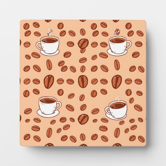 Kaffeebecher Cozy Muster Fotoplatte (Vorderseite)