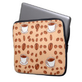 Kaffeebecher Cozy Muster Laptopschutzhülle (Vorderseite Links)