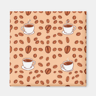 Kaffeebecher Cozy Muster Magnet