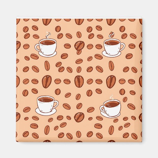 Kaffeebecher Cozy Muster Magnet (Vorne)