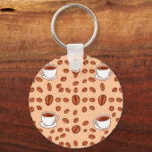 Kaffeebecher Cozy Muster Schlüsselanhänger (Rückseite)