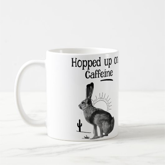 Kaffeebecher 'Hopped Up on Caffeine' Kaffeetasse (Links)
