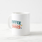 Kaffeebecher 'Kaffee vor dem Chaos' Kaffeetasse (Vorderseite Links)