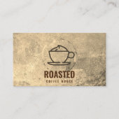 Kaffeebecher | Kaffeebohnen Visitenkarte (Vorderseite)