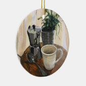 Kaffeebecher Keramik Ornament (Rechts)