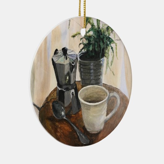 Kaffeebecher Keramik Ornament (Rechts)