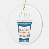 Kaffeebecher Keramik Ornament (Links)