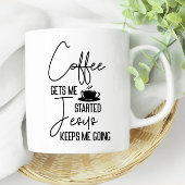 Kaffeebecher mit Bibelvers Kaffeetasse