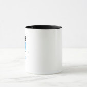 Kaffeebecher Niedlich Blue Letter Design Tasse (Zentrum)