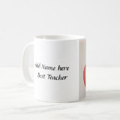 Kaffeebecher oder Teetasse mit Apfel-Design (Vorderseite Links)