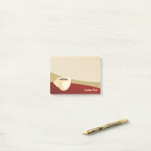 Kaffeebecher Post-it Klebezettel (Auf Schreibtisch)