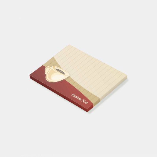 Kaffeebecher Post-it Klebezettel (angewinkelt)