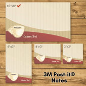 Kaffeebecher Post-it Klebezettel