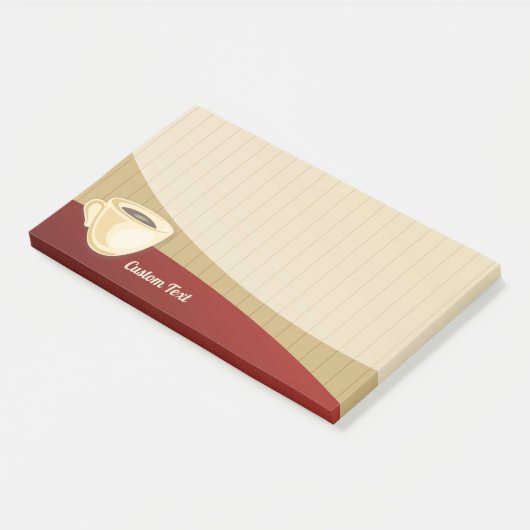 Kaffeebecher Post-it Klebezettel (angewinkelt)