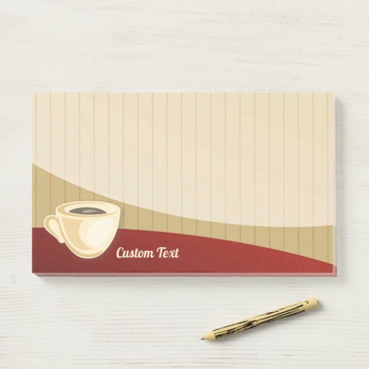 Kaffeebecher Post-it Klebezettel (Auf Schreibtisch)