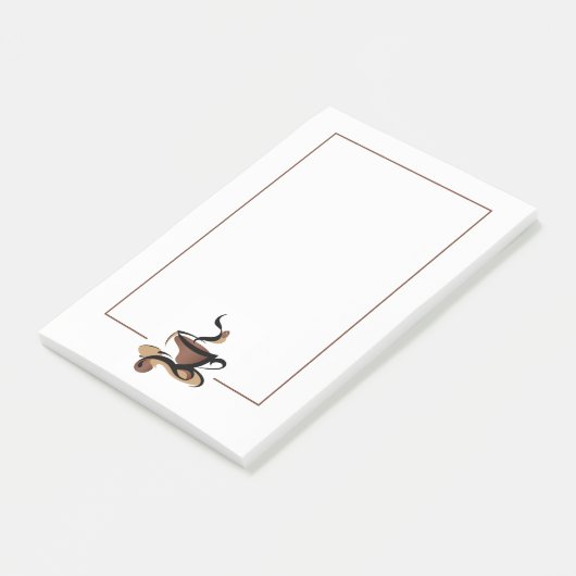Kaffeebecher Post-it Klebezettel (angewinkelt)