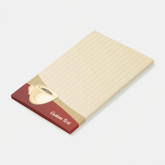 Kaffeebecher Post-it Klebezettel (angewinkelt)