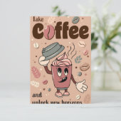 Kaffeebecher RSVP Karte (Stehend Vorderseite)