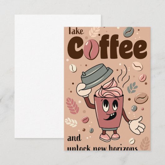 Kaffeebecher RSVP Karte (Vorne/Hinten)