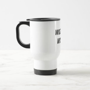 Kaffeebecher 'Running on Caffeine & Chaos Travel M Reisebecher