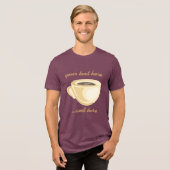 Kaffeebecher Tri-Blend Shirt (Vorderseite voll)
