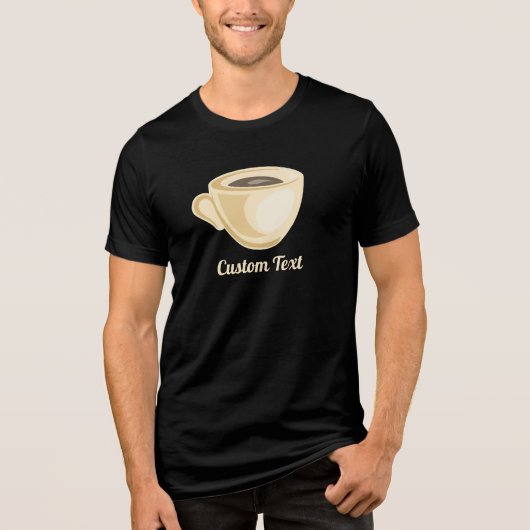 Kaffeebecher Tri-Blend Shirt (Vorderseite)