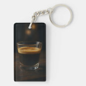 Kaffeebecher - Vinyl-Aufkleber Schlüsselanhänger (Rückseite)