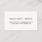 Kaffeebecher Visitenkarte (Rückseite)