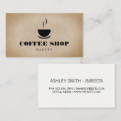 Kaffeebecher Visitenkarte (Vorne/Hinten)