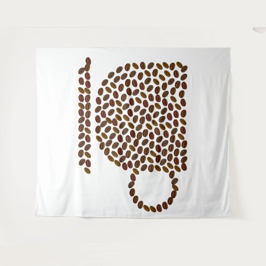 Kaffeebecher Wandteppich (Vorderseite (Horizontal))