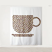 Kaffeebecher Wandteppich (Vorderseite)