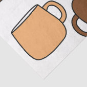 Kaffeebechermuster Seidenpapier (Ausschnitt)