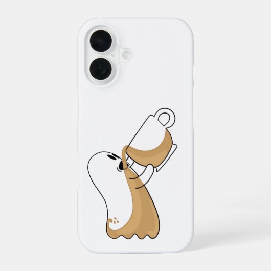 Kaffeebedeckter Geist – Koffein-Chaos iPhone-Hülle iPhone 16 Hülle (Rückseite)