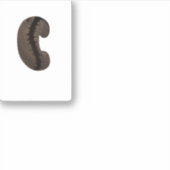 Kaffeebeeraufkleber Aufkleber (Vorderseite)