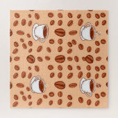 Kaffeebeeren-Tassen Cozy-Muster Puzzle (Horizontal)