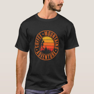 Kaffeeberge und Abenteuer Retro Klettern T-Shirt