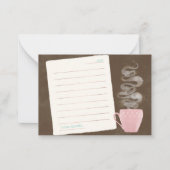 Kaffeebeschilder Mini-Karte Mitteilungskarte (Vorderseite)