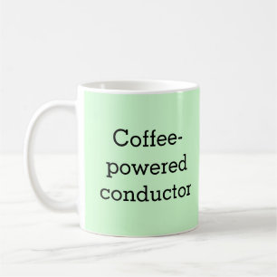 Kaffeebetriebener Dirigent Personalisiert Kaffeetasse
