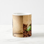 Kaffeebeutel-Aufkleber – Rustikaler Kaffeeliebhabe Kaffeetasse (Mittel)