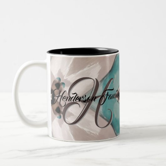 Kaffeebeutel Zweifarbige Tasse (Links)
