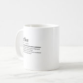 Kaffeebezeichnung Kaffeetasse (Vorderseite Links)